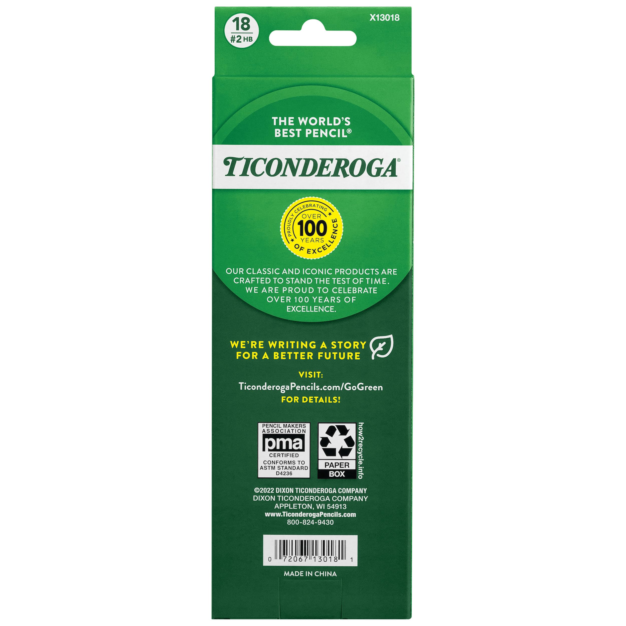 Amazon.com: Ticonderoga Wood-Cased Pencils, Pre-Sharpened, #2 HB
